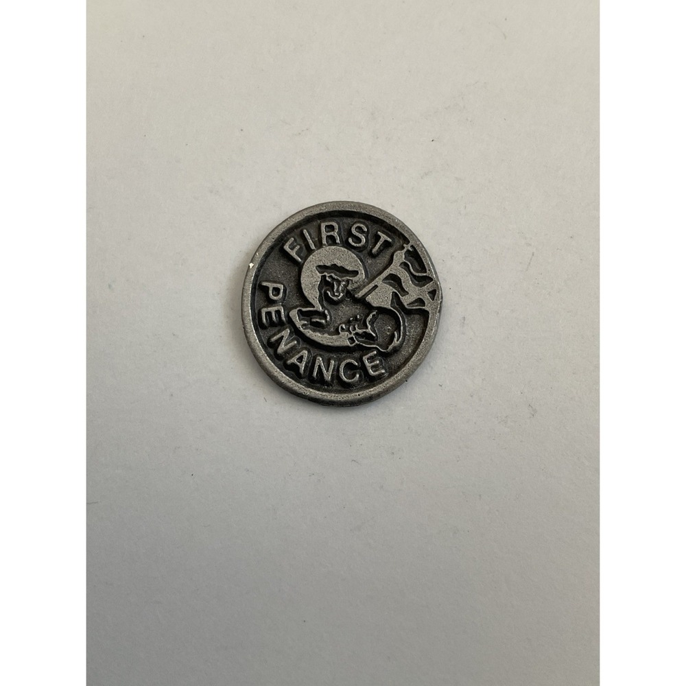 Religious Catholic First Penance Confession Lion Lapel Pin Hat Pinback Brooch